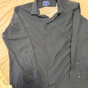 Apt. 9 Men's Navy Patterned Button Down Shirt